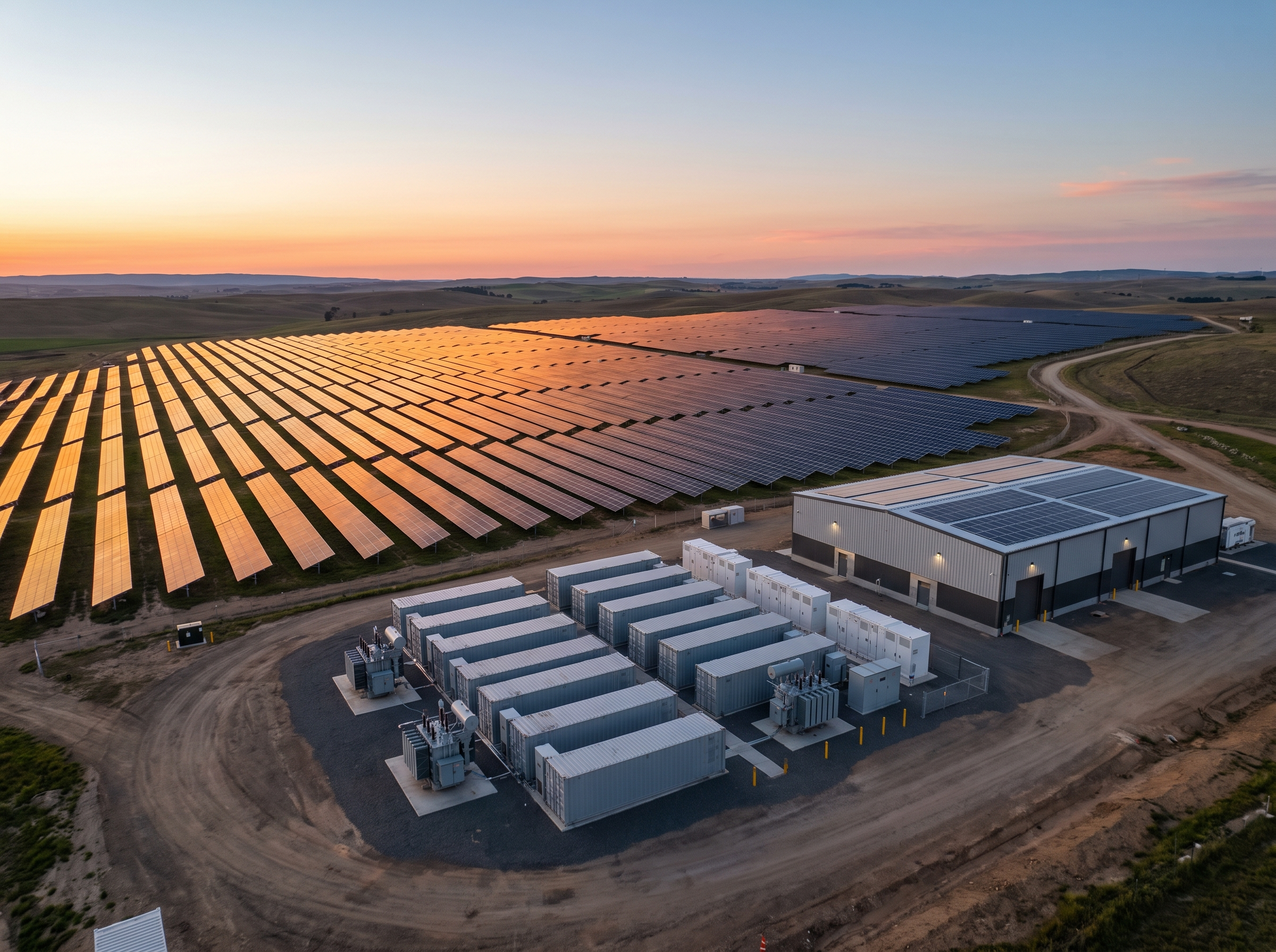 Renewable solar and battery storage installation
